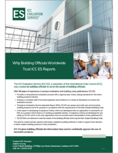 ICC Why Trust ICC-ES Reports Oceania Flyer