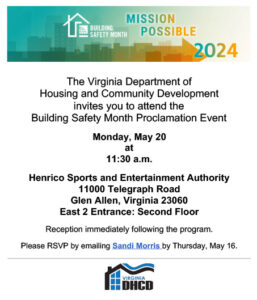 Virginia DHCD BSM Event Flyer